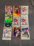 9 Card Lot of FOOTBALL ROOKIE Cards - Mostly Modern Sets - Hot!