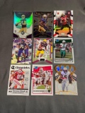 9 Card Lot of FOOTBALL ROOKIE Cards - Mostly Modern Sets - Hot!