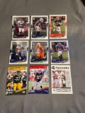 9 Card Lot of FOOTBALL ROOKIE Cards - Mostly Modern Sets - Hot!