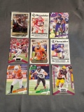 9 Card Lot of FOOTBALL ROOKIE Cards - Mostly Modern Sets - Hot!