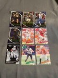 9 Card Lot of FOOTBALL ROOKIE Cards - Mostly Modern Sets - Hot!