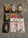 9 Card Lot of FOOTBALL ROOKIE Cards - Mostly Modern Sets - Hot!