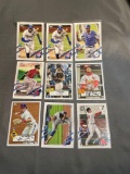 9 Card Lot of BASEBALL ROOKIE Cards - Mostly Modern Sets - Hot!