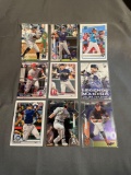 9 Card Lot of BASEBALL ROOKIE Cards - Mostly Modern Sets - Hot!