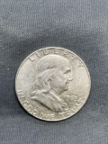 1963-D United States Franklin Silver Half Dollar - 90% Silver Coin from Estate