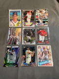 9 Card Lot of BASEBALL ROOKIE Cards - Mostly Modern Sets - Hot!