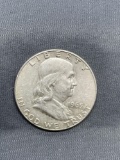 1963-D United States Franklin Silver Half Dollar - 90% Silver Coin from Estate