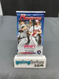 Factory Sealed 2021 BOWMAN Baseball 10 Card Pack