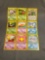 9 Card Lot of Vintage 1ST EDITION Pokemon WOTC Trading Cards from Childhood Collection