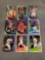 9 Count Lot of ROOKIES & STARS REFRACTORS from MASSIVE Collection