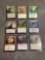 9 Count Lot of MAGIC the Gathering Gold Symbol RARE Cards from Collection