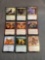 9 Count Lot of MAGIC the Gathering Gold Symbol RARE Cards from Collection