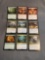 9 Count Lot of MAGIC the Gathering Gold Symbol RARE Cards from Collection