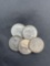 5 Count Lot of Canada 80% Silver Dime from Estate Collection