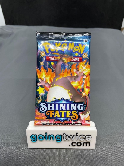 Factory Sealed Pokemon SHINING FATES 10 Card Booster Pack - Shiny CHARIZARD VMAX?