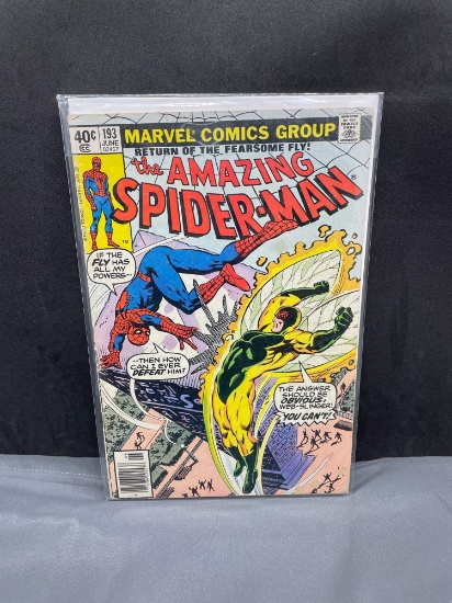 Vintage Marvel Comics THE AMAZING SPIDER-MAN #193 Bronze Age Comic Book from Estate Collection