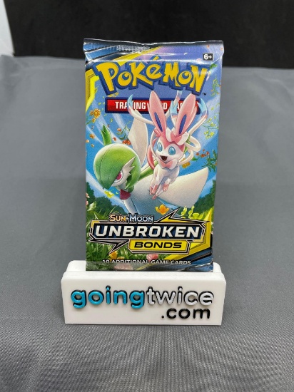 Factory Sealed Pokemon Sun & Moon UNBROKEN BONDS 10 Card Booster Pack