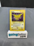 1999 Pokemon Fossil Unlimited #15 ZAPDOS Holofoil Rare Trading Card from Childhood Collection