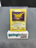 1999 Pokemon Fossil Unlimited #15 ZAPDOS Holofoil Rare Trading Card from Childhood Collection