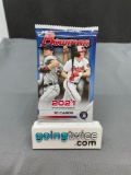 Factory Sealed 2021 BOWMAN Baseball 10 Card Pack