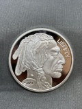 1 Troy Ounce .999 Fine Silver Indian Head Buffalo Silver Bullion Round Coin from Estate