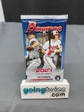 Factory Sealed 2021 BOWMAN Baseball 10 Card Pack