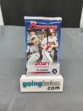 Factory Sealed 2021 BOWMAN Baseball 10 Card Pack