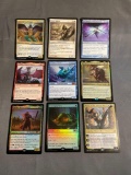 9 Count Lot of MAGIC the Gathering Gold Symbol RARE Cards from Collection