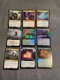 9 Count Lot of MAGIC the Gathering Gold Symbol RARE Cards from Collection