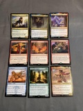 9 Count Lot of MAGIC the Gathering Gold Symbol RARE Cards from Collection