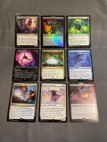 9 Count Lot of MAGIC the Gathering Gold Symbol RARE Cards from Collection