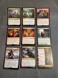 9 Count Lot of MAGIC the Gathering Gold Symbol RARE Cards from Collection