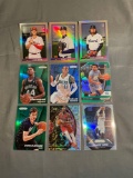 9 Count Lot of PRIZMS & REFRACTORS with ROOKIES & STARS