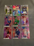 9 Count Lot of PRIZMS & REFRACTORS with ROOKIES & STARS