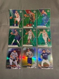 9 Count Lot of PRIZMS & REFRACTORS with ROOKIES & STARS