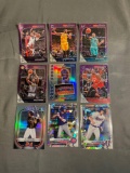 9 Count Lot of PRIZMS & REFRACTORS with ROOKIES & STARS