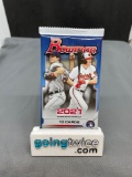 Factory Sealed 2021 BOWMAN Baseball 10 Card Pack - TOP Prospect Wander Franco?