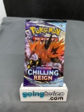 Factory Sealed Pokemon CHILLING REIGN 10 Card Booster Pack