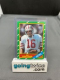 1986 Topps Football #156 JOE MONTANA San Francisco 49ers Vintage Trading Card