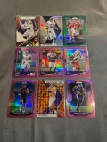 9 Card Lot of PRIZMS and REFRACTORS with Rookies & Stars from Huge Collection