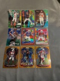 9 Card Lot of PRIZMS and REFRACTORS with Rookies & Stars from Huge Collection