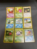 9 Card Lot of Vintage Pokemon 1ST EDITION Trading Cards from Cool Collection