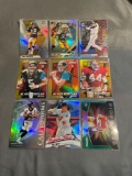 9 Card Lot of PRIZMS and REFRACTORS with Rookies & Stars from Huge Collection