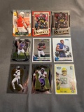 9 Card Lot of FOOTBALL ROOKIE Cards - Mostly Modern Sets - Hot!