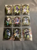 9 Card Lot of FOOTBALL ROOKIE Cards - Mostly Modern Sets - Hot!