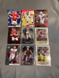 9 Card Lot of FOOTBALL ROOKIE Cards - Mostly Modern Sets - Hot!