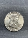 1951-S United States Franklin Silver Half Dollar - 90% Silver Coin from Estate