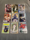 9 Card Lot of BASEBALL ROOKIE Cards - Mostly Modern Sets - Hot!