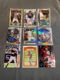 9 Card Lot of BASEBALL ROOKIE Cards - Mostly Modern Sets - Hot!