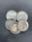 5 Count Lot of 90% Silver United States Roosevelt Dimes from Estate Collection